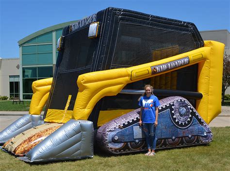 skid steer loader bounce house|Combo Inflatable .